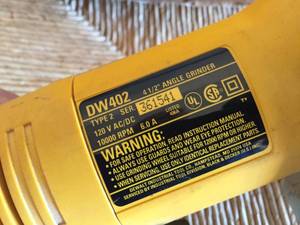 lot 235 image: DeWalt 4.5 Inch Heavy Duty Mini Grinder