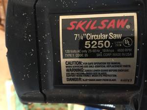lot 237 image: Skilsaw Classic 7.25 Inch Circular Saw
