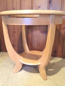 lot 274 image: Wooden Glass Top Table