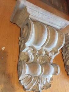 lot 293 image: Two Large Resin Wall Sconces