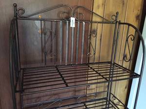 lot 253 image: Bond Burnt Copper Bakers Rack