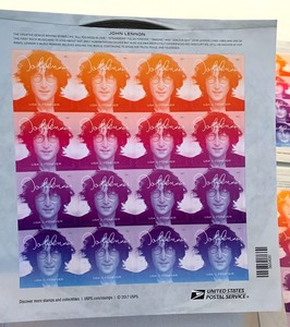 lot 118 image: John Lennon Forever Stamps