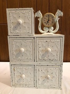 lot 37 image: Shabby Chic Style Decorative Organizers
