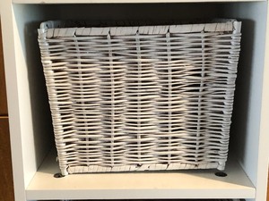 lot 56 image: Four Tiered Decorative Basket Storage Unit