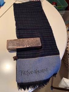 lot 316 image: Vintage Yves Saint Laurent Scarf and Trinket Box