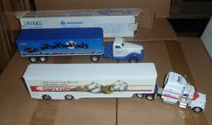 2 Die Cast semi trucks and trailers...