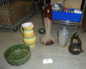 Group of Haeger pottery and Italian...