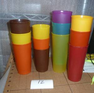 12 Like new Tupperware glasses...