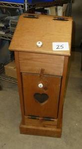 wood potato bin...