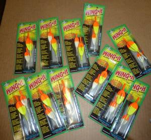 20 new packages of wing-it bobbers ...