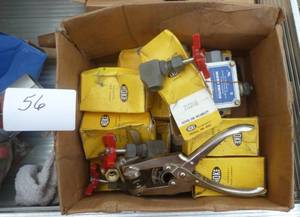 Box full of Hoke valves, micro swit...