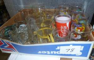group of 19 collectible glasses - M...