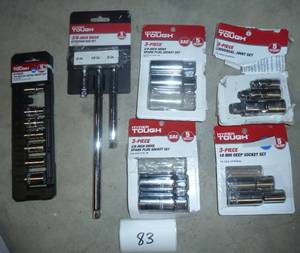 lot of 38 drive sockets and exten...