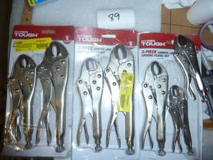 7 curved jaw locking pliers...