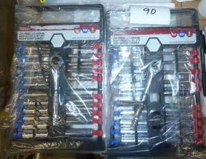 Two standard and metric socket sets...