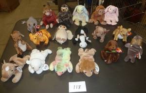 Group of 18 Beanie Babies, all with...