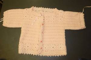 2 adorable vintage kids hand knit s...