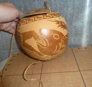 Very Unique Unusual hand carved Gou...