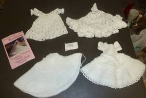 Rare lot of 4 hand crocheted and kn...