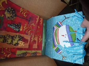 case of 24 new glossy christmas bag...