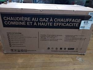 Prestige 9.9 GPM Natural Gas High Efficiency Combi Boiler with 199000 BTU by Rheem- not used