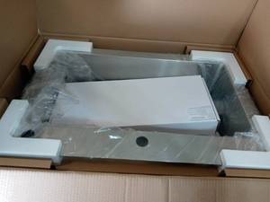 Tight Radius Stainless Steel 33 in. 18-Gauge 2-Hole Single Bowl Dual Mount Kitchen Sink with Pull Down Faucet by Glacier Bay- open box never used
