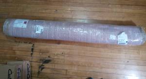 Plush Solid Shaggy Dark Red 5 ft. x 7 ft. Shag Area Rug by Berrnour Home- never used