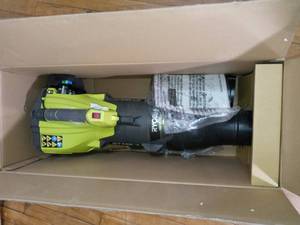 160 MPH 520 CFM 25cc Gas Jet Fan Blower by RYOBI- open box not used