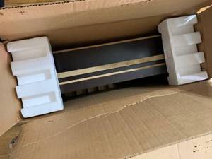 Java 19.25 in W x 5 in D x 24.75 in H. 2 adjustable shelves (set of 2)Java 19.25 in W x 5 in D x 24.75 in H. 2 adjustable shelves (set of 2)