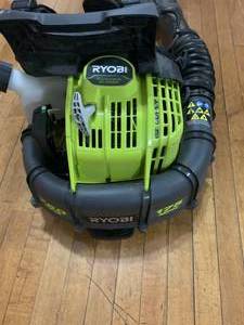 175 MPH 760 CFM 38cc Gas Backpack Leaf Blower by RYOBI- used