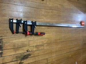 36 in. Clutch Style Bar Clamp with Composite Plastic Handle and 3-12 in. Throat Depth by BESSEY- not used