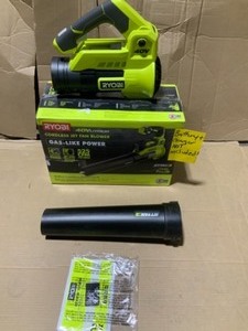 RYOBI 110 MPH 525 CFM 40-VOLT lithium ion cordless variable speed jet fan leaf blower BATTERY AND CHARGER NOT INLCLUDED SEE pics