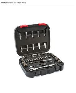 Husky mechanic tool set (65-piece) & husky 38 in. Drive master bit socket set (37-piece) see pics