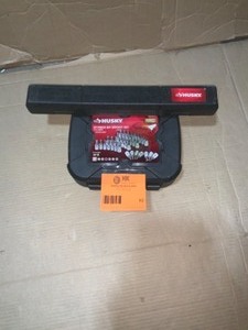 Husky 38 in. Drive master bit socket set (37 piece) & husky 20ft.lbs to 100 ft.�Lbs. 38 in. Drive torque wrench See pics