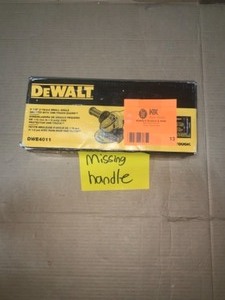 DEWALT 7 Amp 4-12 in. Small Angle Grinder with 1-Touch Guard Tested but missing handle See pics Not used.