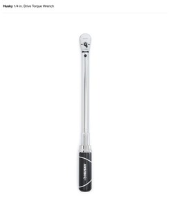 Husky 14 in. Drive torque wrench & husky 38 in. Drive standard SAE socket set 10 piece see pics