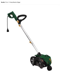 Scotts 7.5 in. 11 Amp electric edger & Scotts 16in Manuel walk behind push real lawn mower see pics