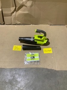 Ryobi 155MPH 300 CFM 40 V lithium ion cordless battery jet fan leaf blower (tool only) not used see pics