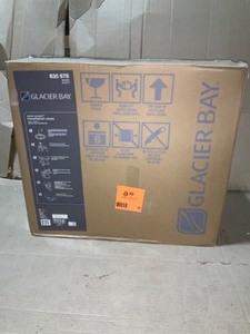 Glacier Bay 2-piece 1.0 GPF 1.28 GPF high efficiency dual flush Elongated toilet in white not used see pics