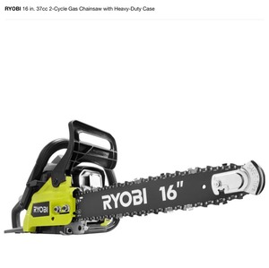 Assorted 2 - 16 in. And 1- 18 in. 2 cycle chainsaws with heavy duty case see pics