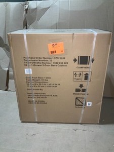Husky Husky 28 in. W x 33 in. H x 18 in. D 1-Drawer 2-Door Steel Garage Base Cabinet Not used see pics