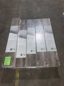 6 cases with Lakeshore Pecan Bronze 7 mm thick x 7-23 in wide x 50 -58 in. Length laminate flooring (24.17 sq ft.  case) see pics