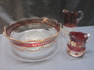 Antique Ruby Flash Glass