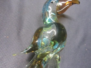 Hand Blown Parrot