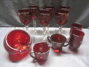 Ruby Stemware & Glass