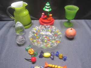 Pitcher, Candy, Paperweights