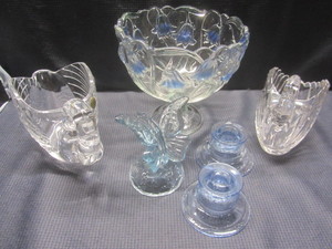 Bowl, Swans, Butterfly
