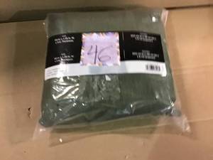 lot 46 image: Montlake FadeSafe 80 in. L x 26 in. W x 3 in. Thick Patio Chaise Lounge Cushion Slip Cover in Heather Fern Green by Classic Accessories in good condition