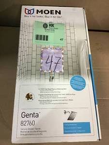 lot 47 image: Genta Single-Handle 1-Spray Tub and Shower Faucet in Chrome (Valve Included) by MOEN in good condition