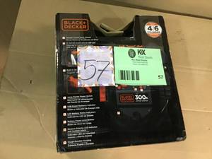 lot 57 image: BLACKDECKER 300 Amp Portable Jump Starter in good condition
